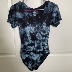 American Eagle tie dye bodysuit